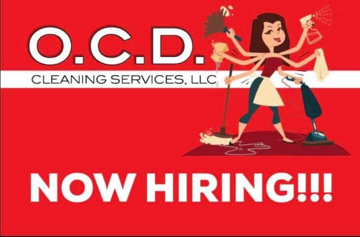 OCD Cleaning Has Positions Available for Immediate Hire